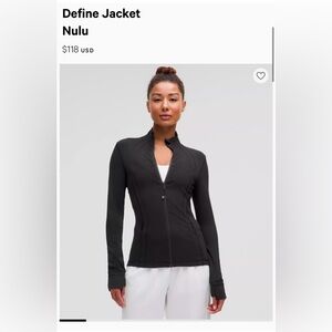 Lululemon Define Jacket “Nulu”, Maroon, Size 6